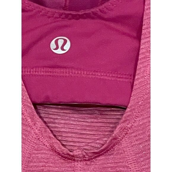 Lululemon Run For Your Life Yoga Tank Top Layered Tank Built-in Bra Drawstring 4 - Picture 3 of 3